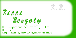 kitti meszoly business card